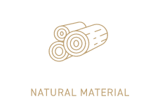 厳選された自然素材 NATURAL MATERIAL
